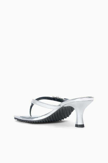Flynn Kitten Heel Silver | STAUD Best Price