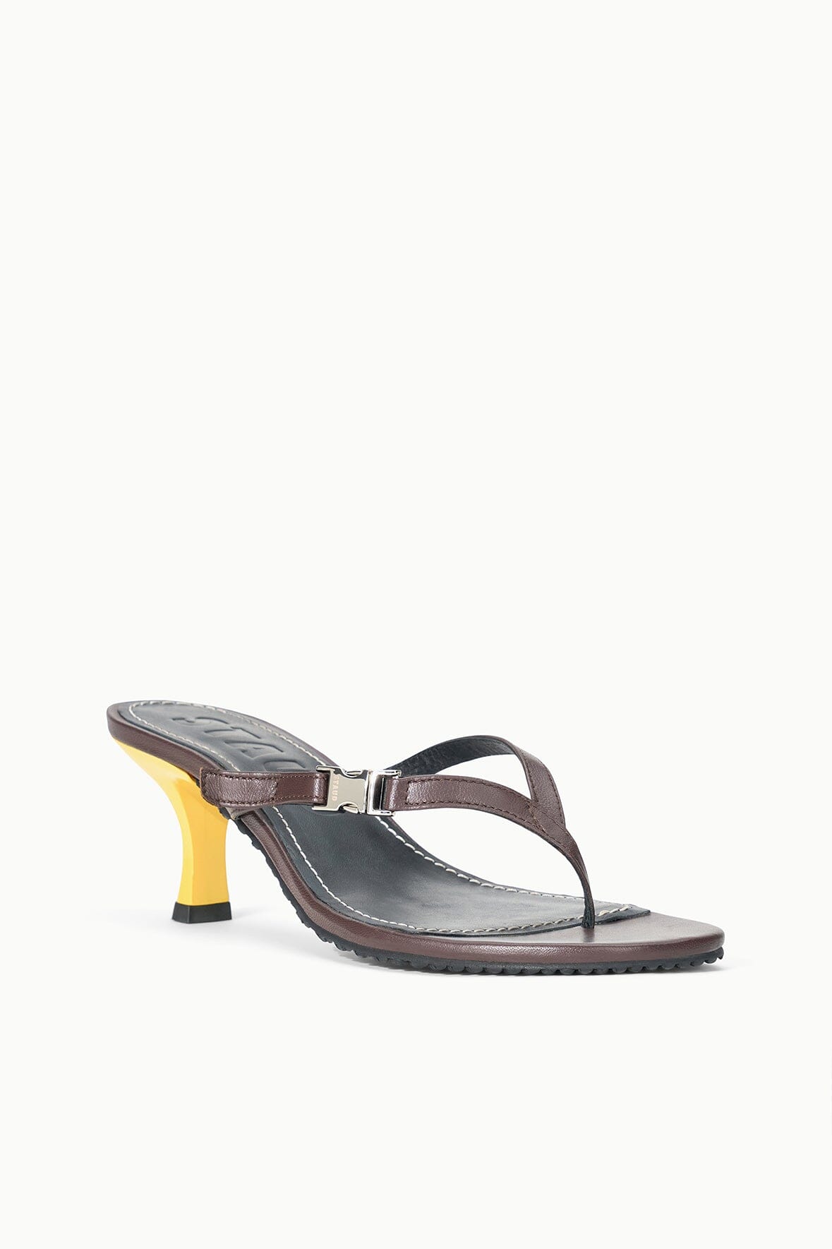 Flynn Kitten Heel Espresso Lemon | STAUD Featured