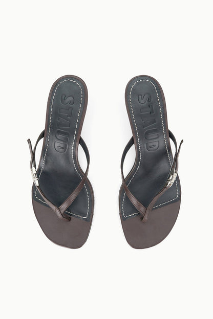 Flynn Kitten Heel Espresso Lemon | STAUD Featured