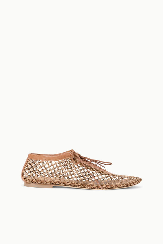 Kit Lace Up Flat Tan | STAUD Customer Favorite
