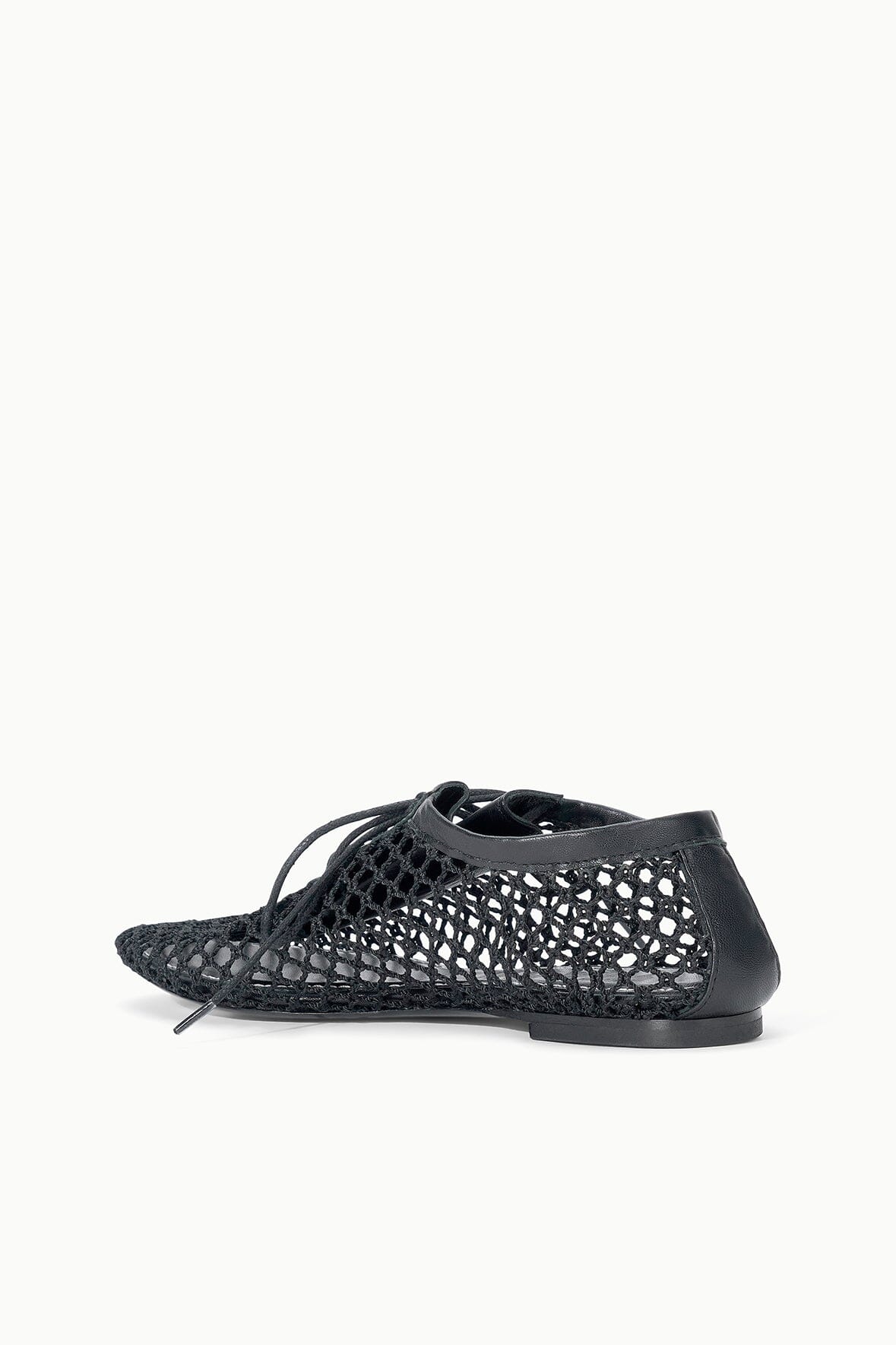 Kit Lace Up Flat Black | STAUD Quality