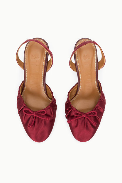 Alba Ballet Slingback Oxblood | STAUD Exclusive