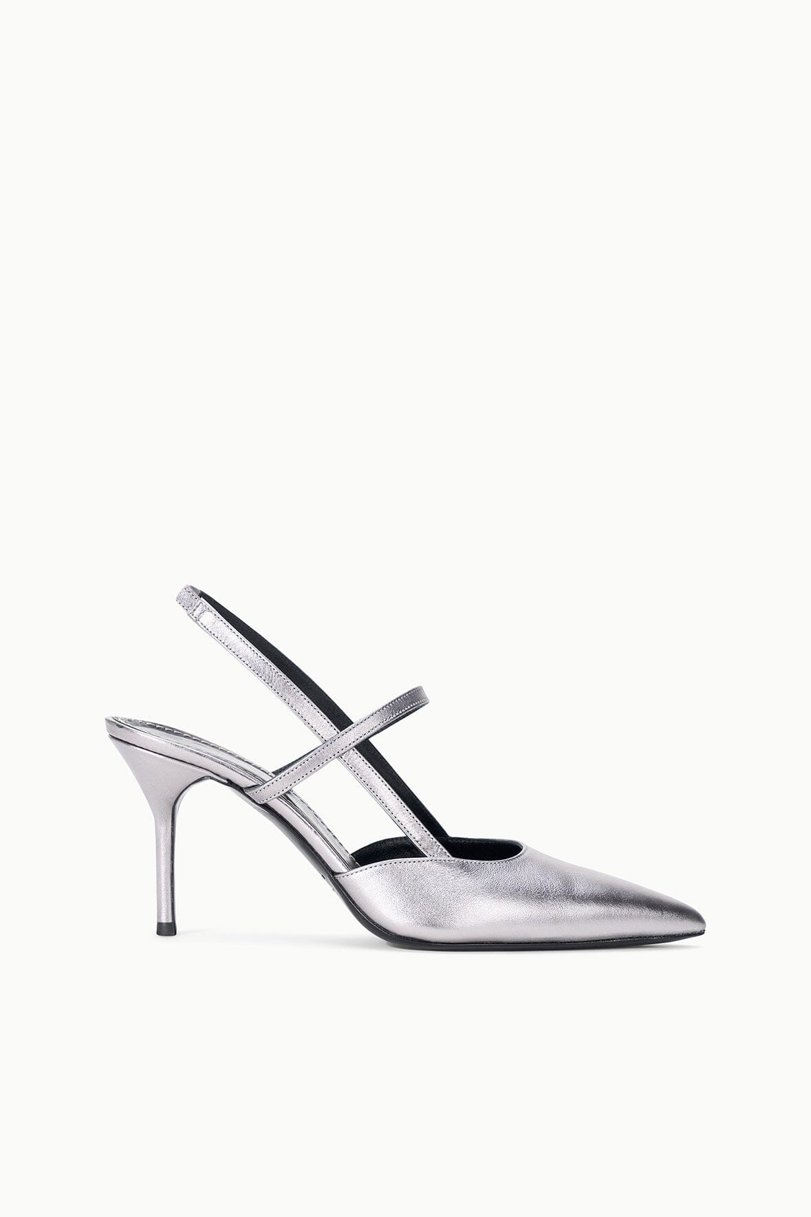Sebastian High Heel Slingback Pewter | STAUD Customer Favorite