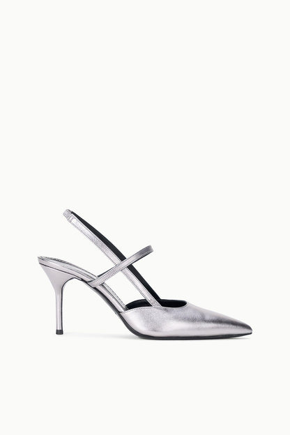 Sebastian High Heel Slingback Pewter | STAUD Customer Favorite