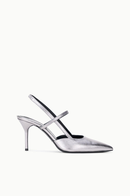 Sebastian High Heel Slingback Pewter | STAUD Customer Favorite