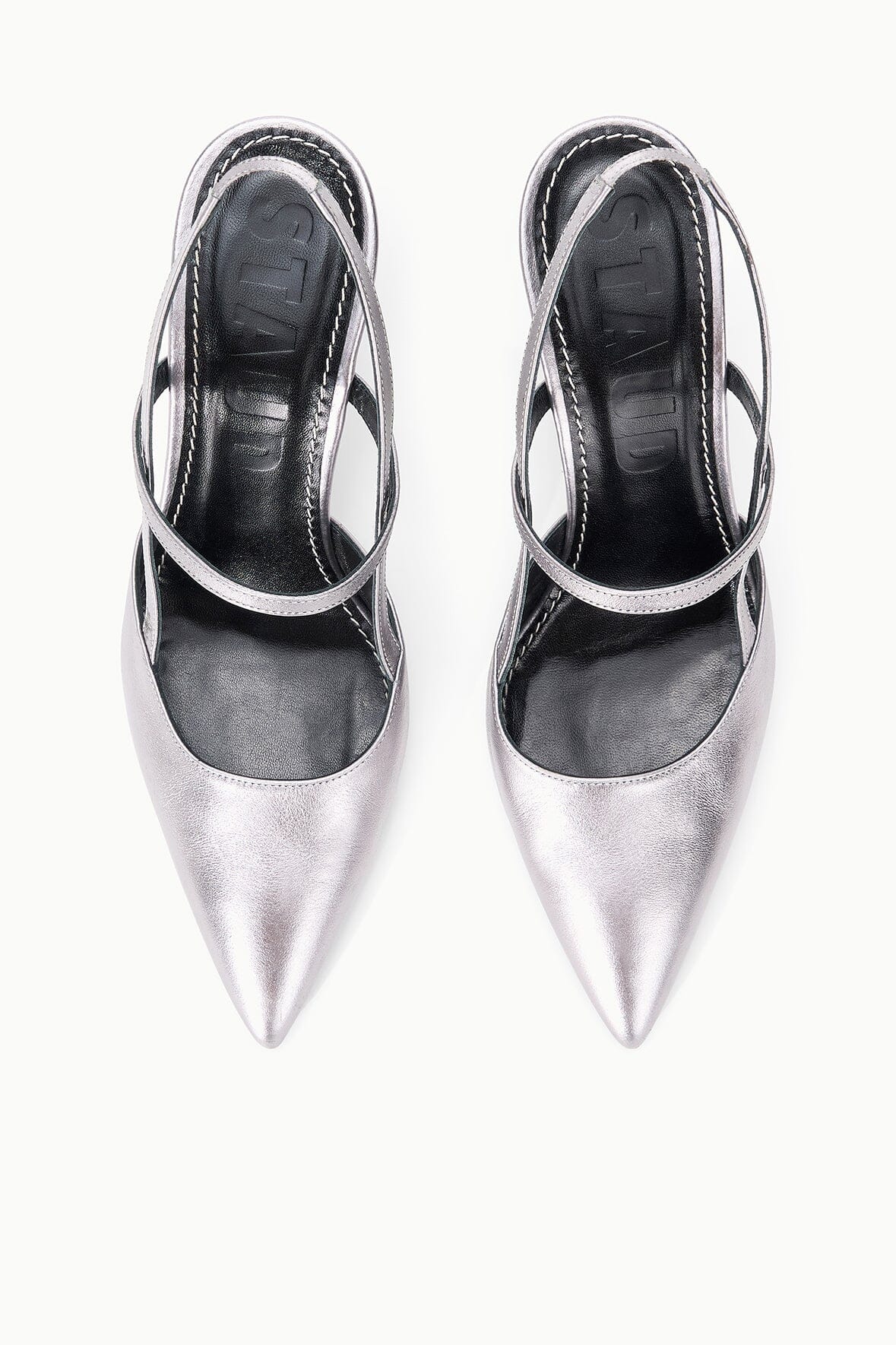 Sebastian High Heel Slingback Pewter | STAUD Customer Favorite
