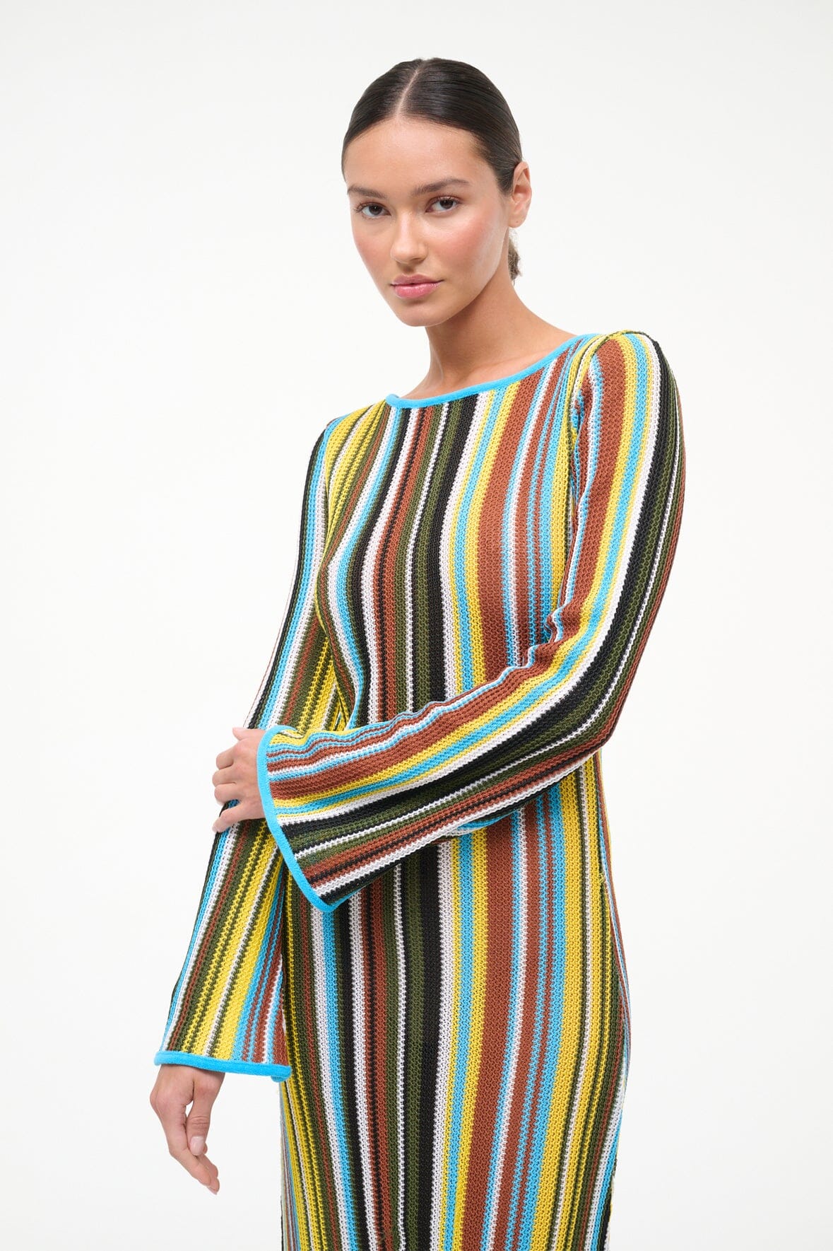 Lorena Dress Skate Stripe | STAUD Best Seller