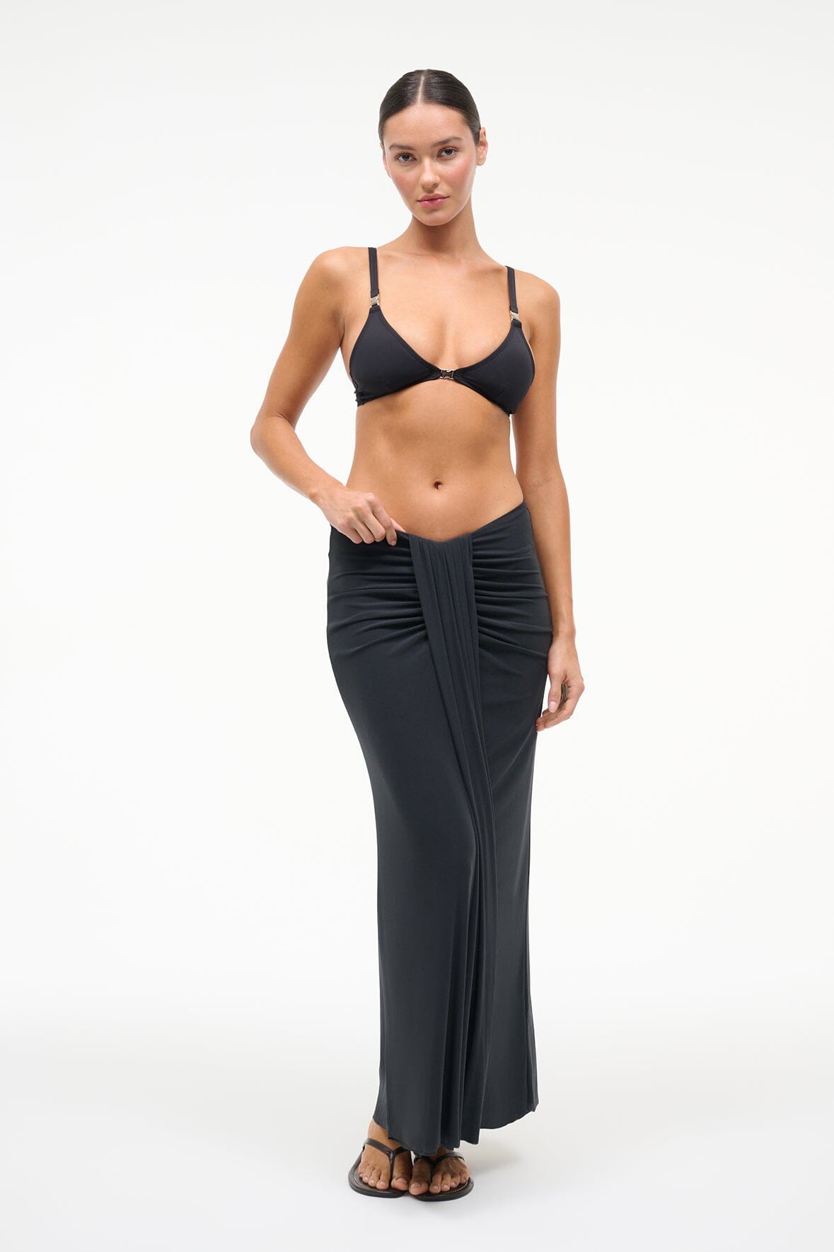 Myra Bikini Top Black | STAUD Premium