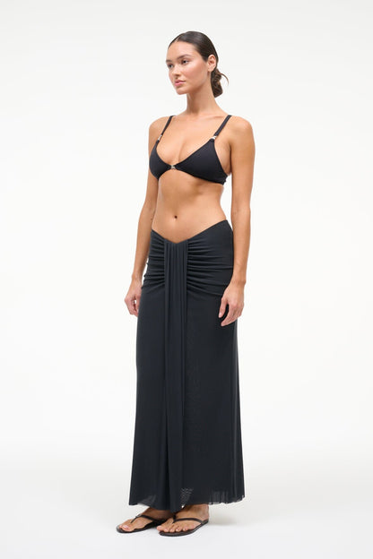 Soraya Mesh Skirt Black | STAUD Customer Favorite