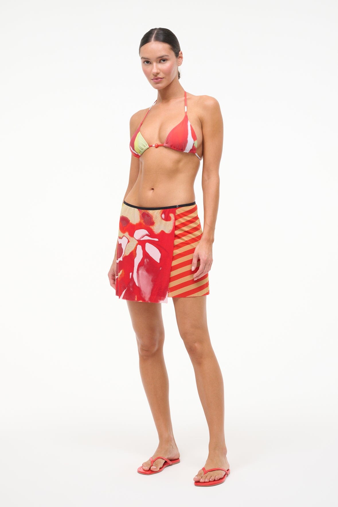 Sands Mesh Skirt Red Zone | STAUD Quality