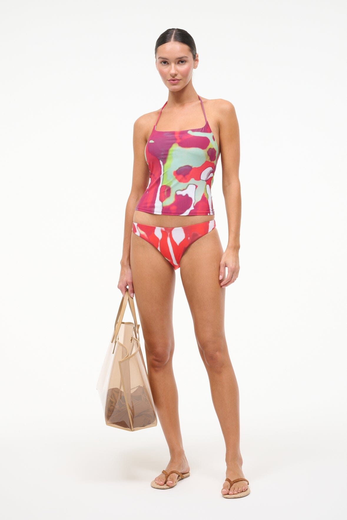 Laird Tankini Top Red Zone | STAUD Trusted