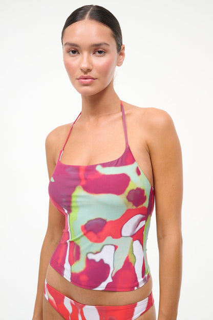 Laird Tankini Top Red Zone | STAUD Trusted