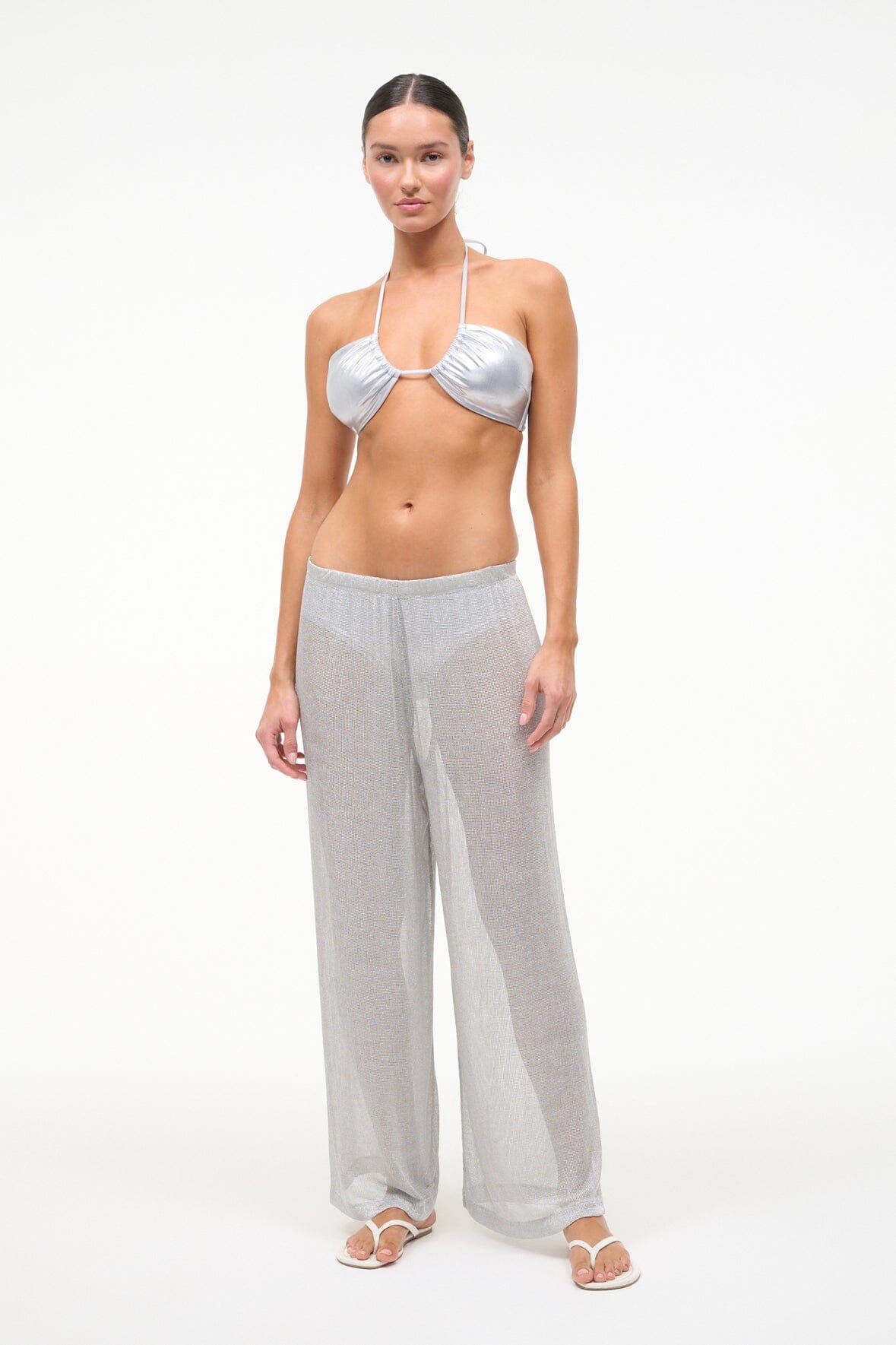 Ali Pant Silver | STAUD Trusted