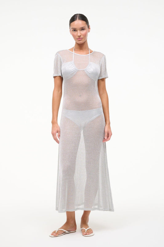 Zinc Dress Silver | STAUD Popular