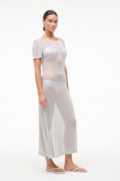 Zinc Dress Silver | STAUD Popular