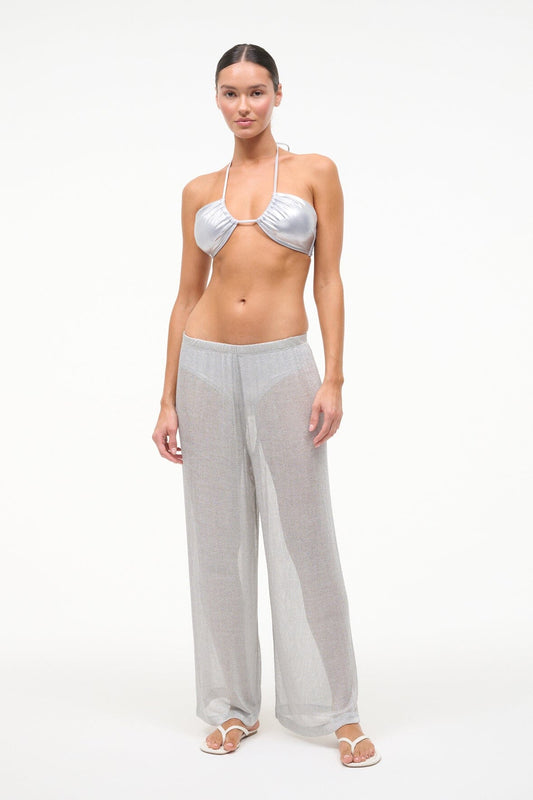 Paradise Bikini Top Silver | STAUD New