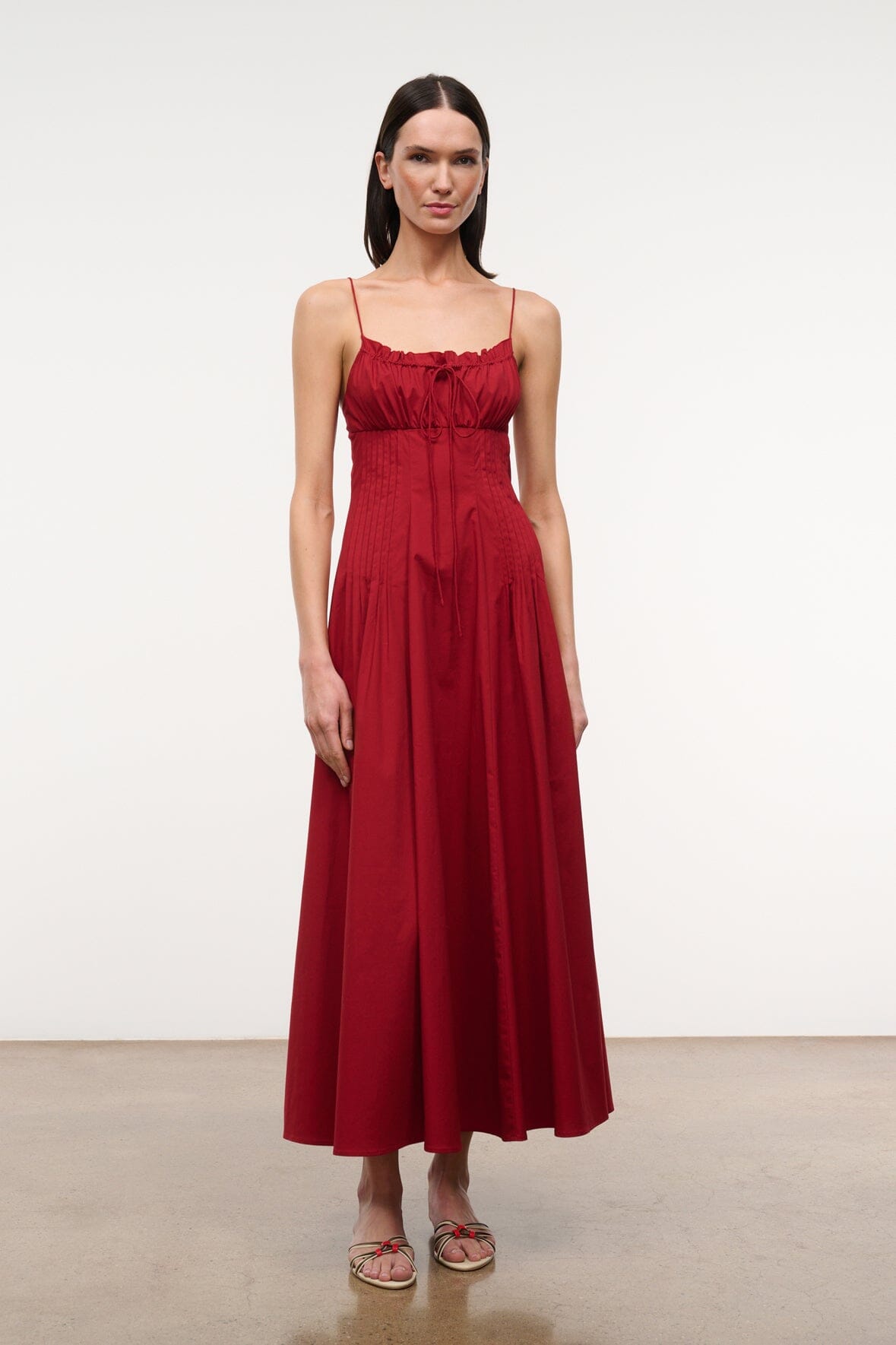 Margi Dress Rouge | STAUD Premium