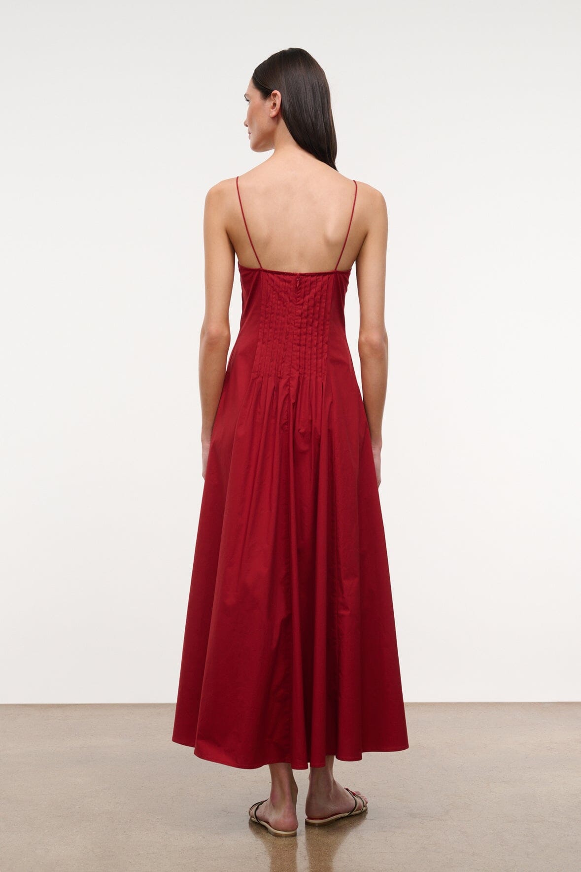 Margi Dress Rouge | STAUD Premium