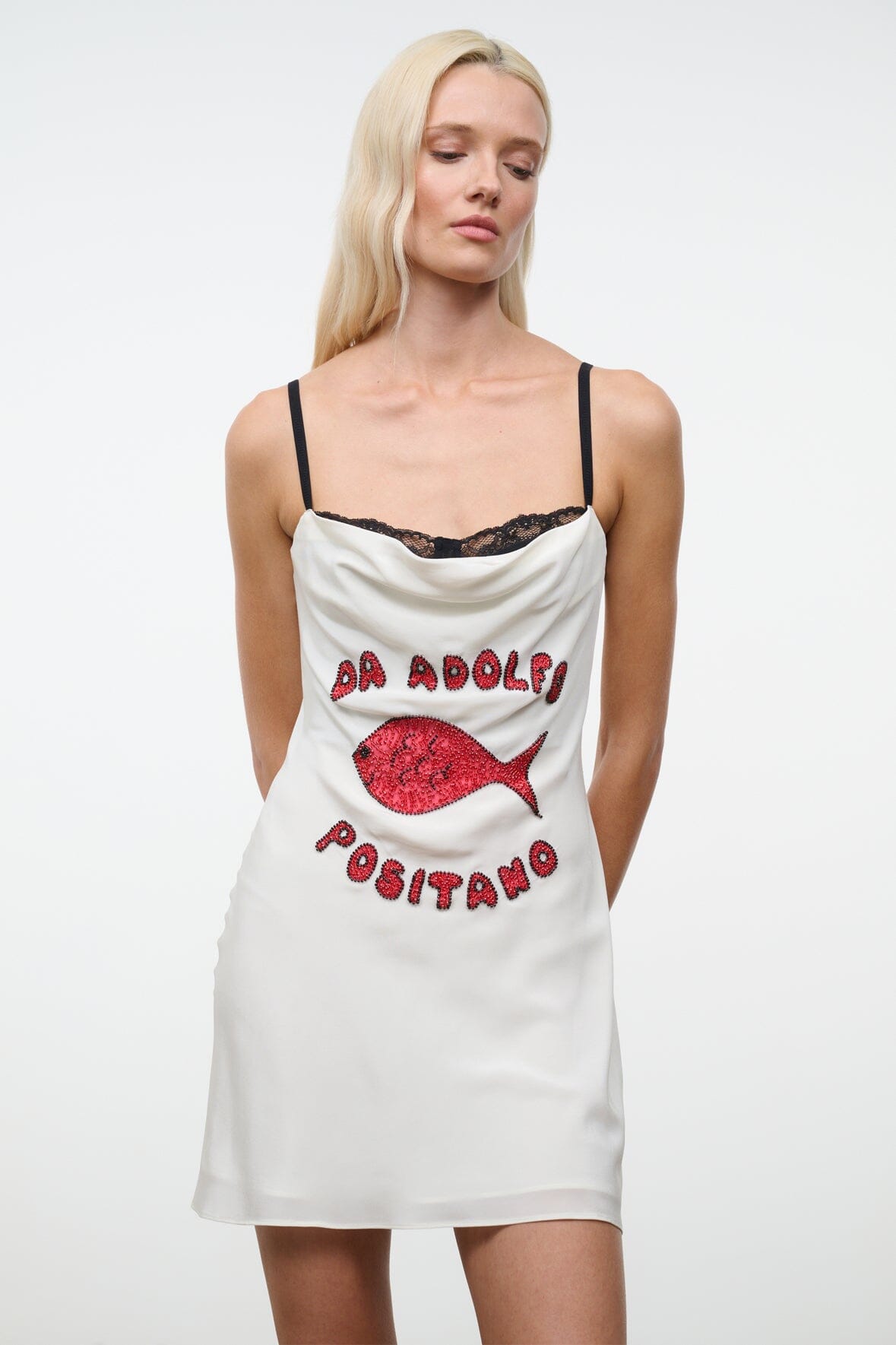 Evangeline Silk Mini Dress Da Adolfo | STAUD Popular