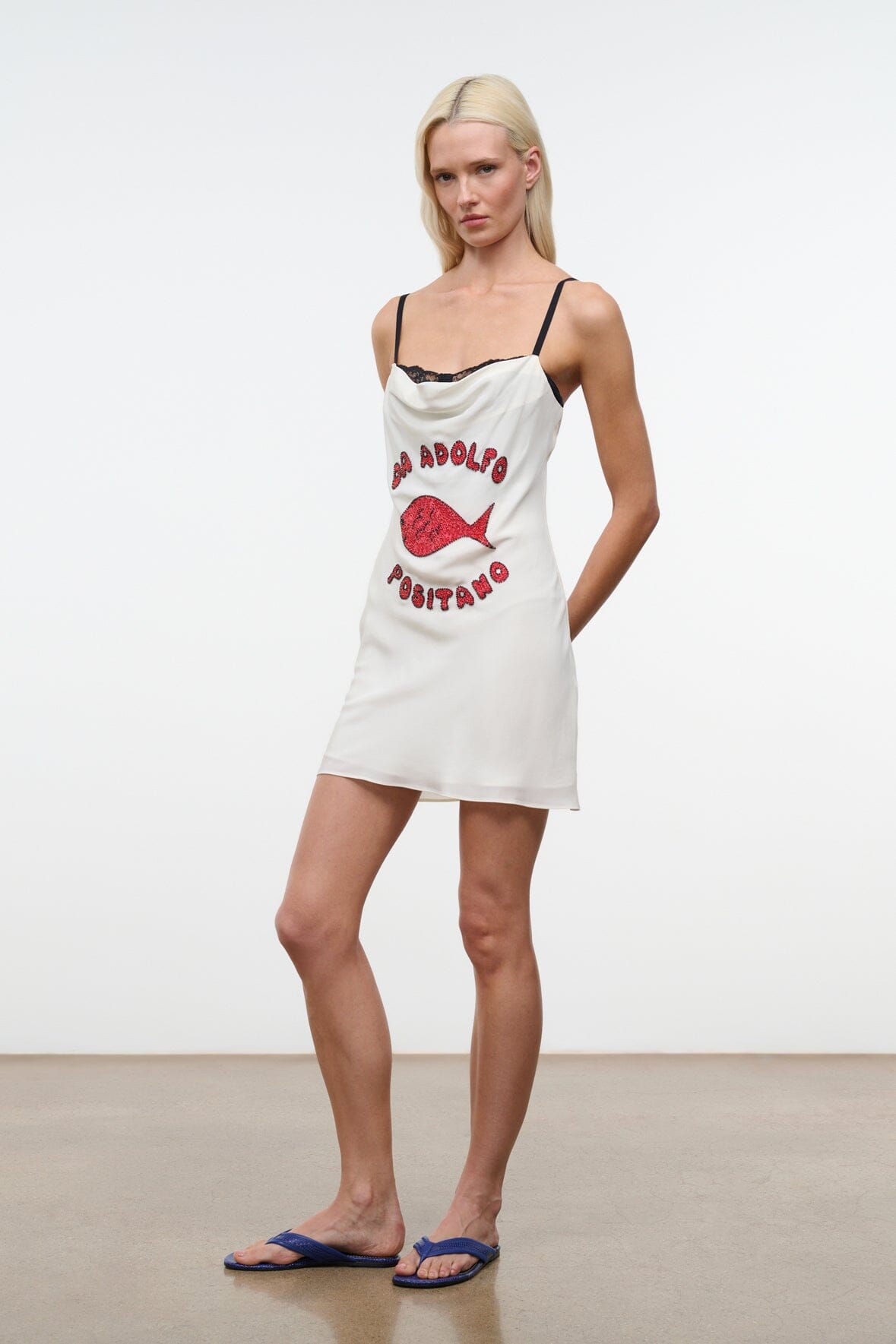 Evangeline Silk Mini Dress Da Adolfo | STAUD Popular