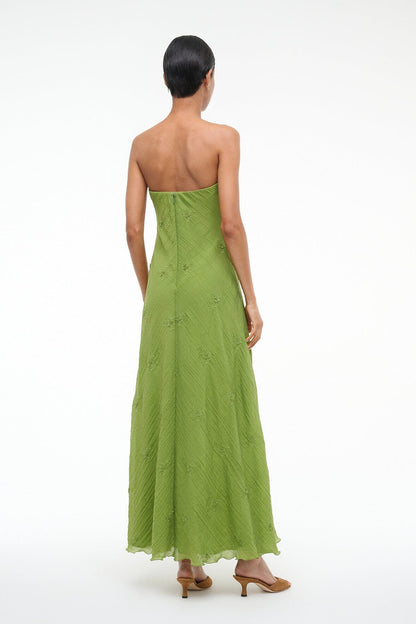 Cassie Dress Garden Green | STAUD Essential