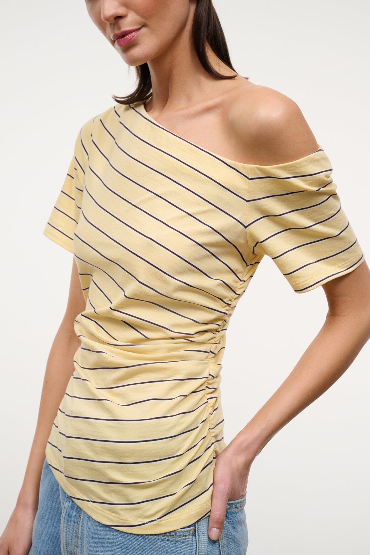 Carine Top Monday Stripe | STAUD Signature