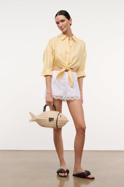Lisa Linen Top Butter | STAUD Smart Buy