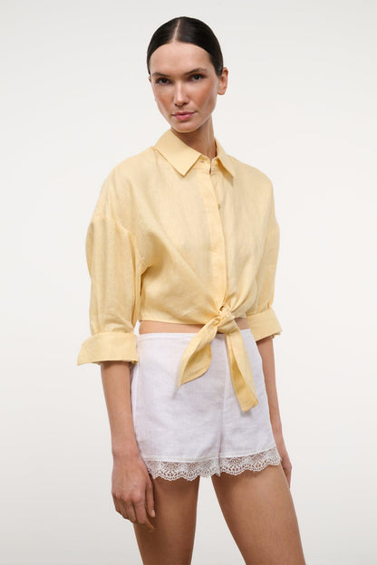 Lisa Linen Top Butter | STAUD Smart Buy