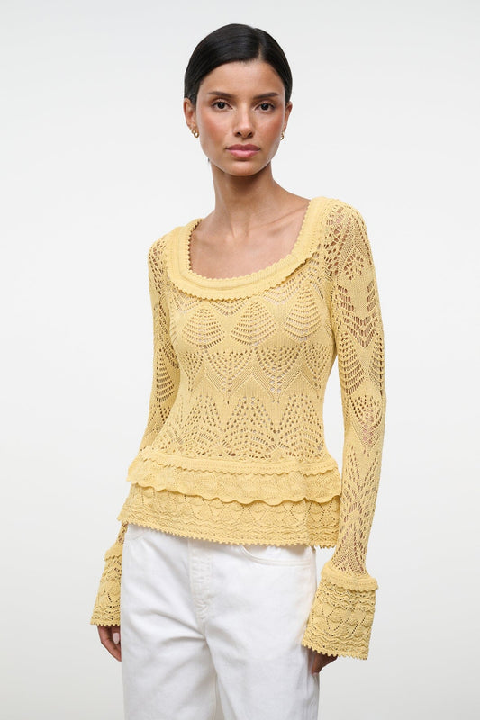 Rozella Top Butter | STAUD Value