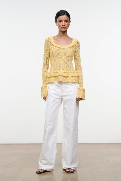 Rozella Top Butter | STAUD Value