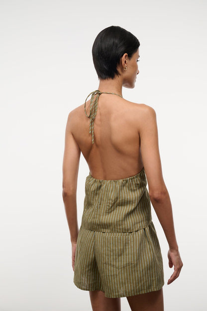 Corso Linen Top Porto Stripe | STAUD Exclusive