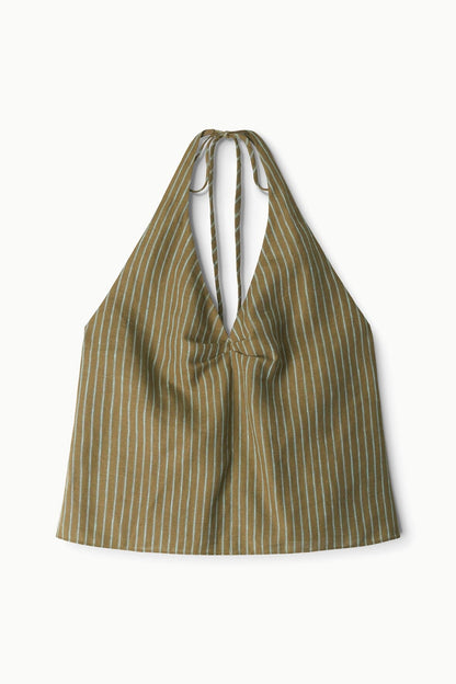 Corso Linen Top Porto Stripe | STAUD Exclusive