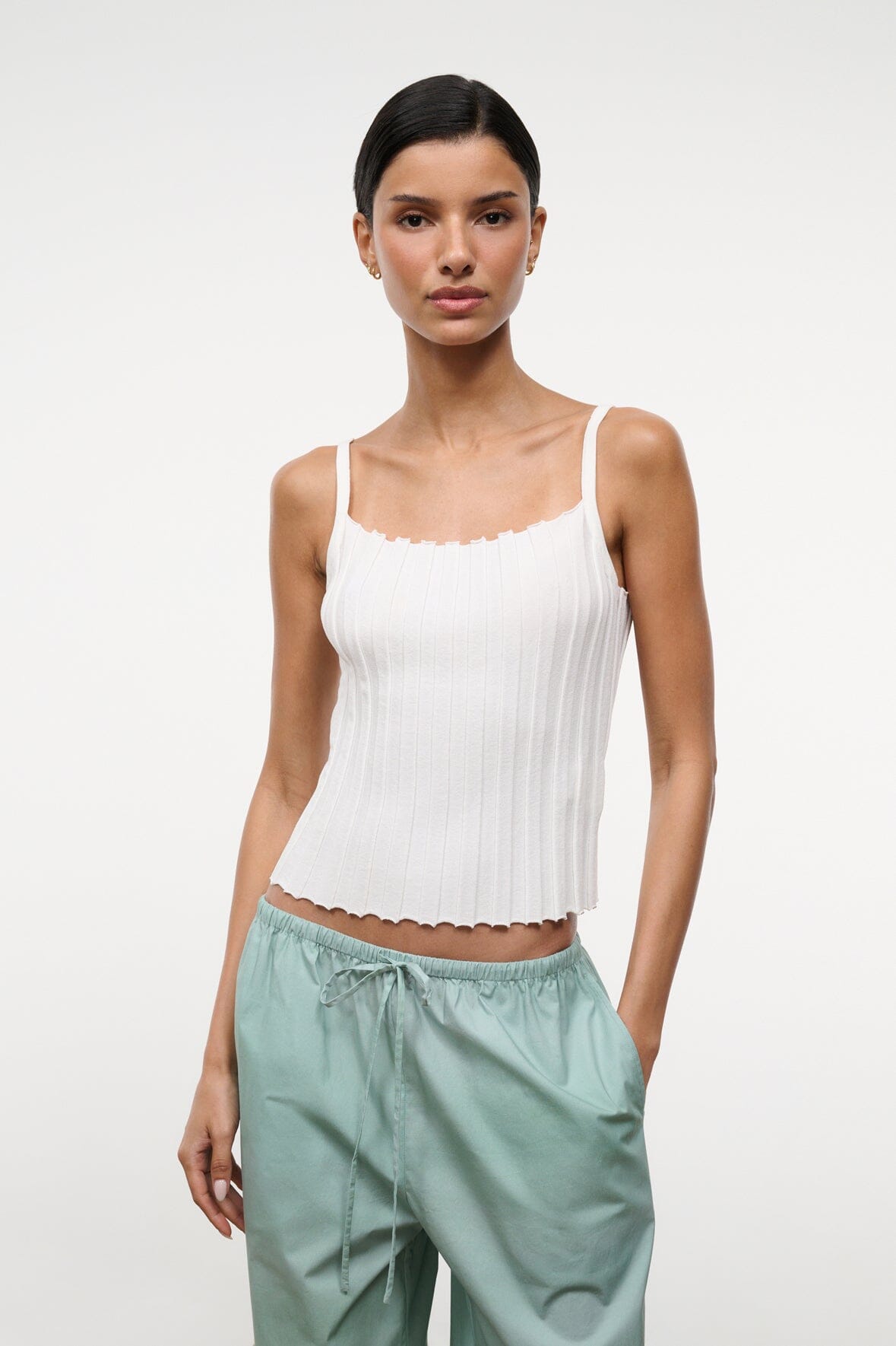 Skye Tank Ivory | STAUD Popular
