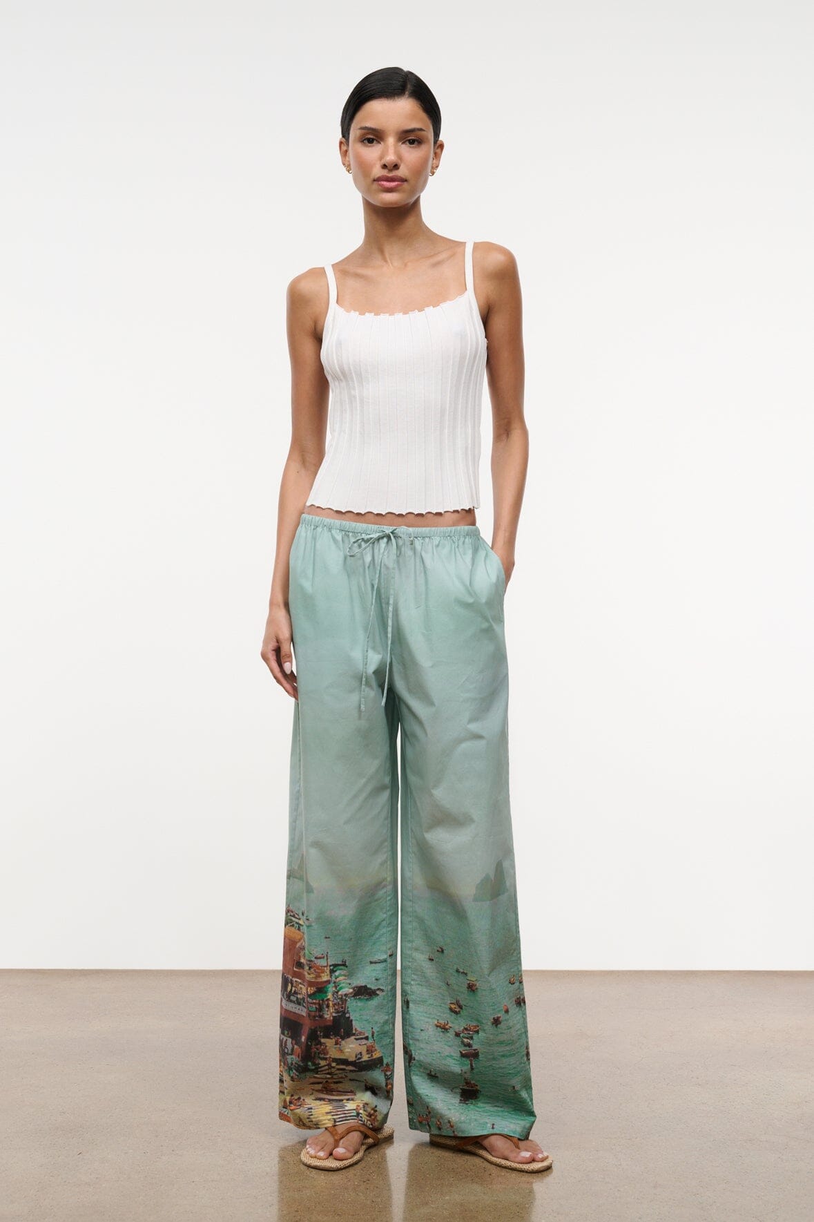Skye Tank Ivory | STAUD Popular