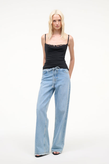 Evangeline Silk Top Black | STAUD Popular