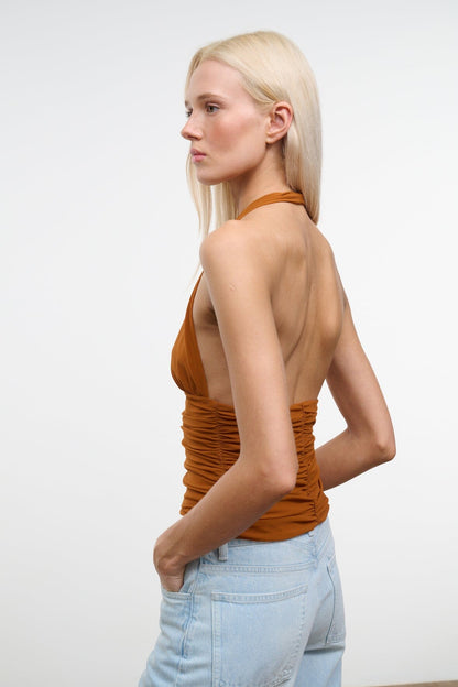 Alessandra Top Cocoa Butter | STAUD Quality