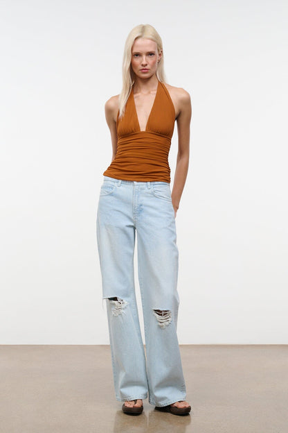 Alessandra Top Cocoa Butter | STAUD Quality