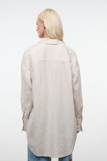 Sandbar Linen Top Natural | STAUD Recommended