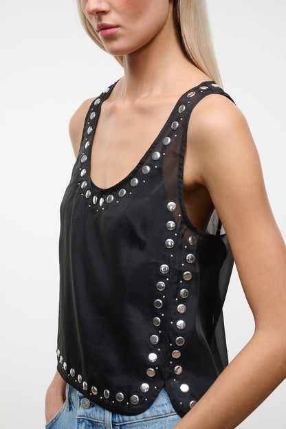 Cara Top Black Studs | STAUD New