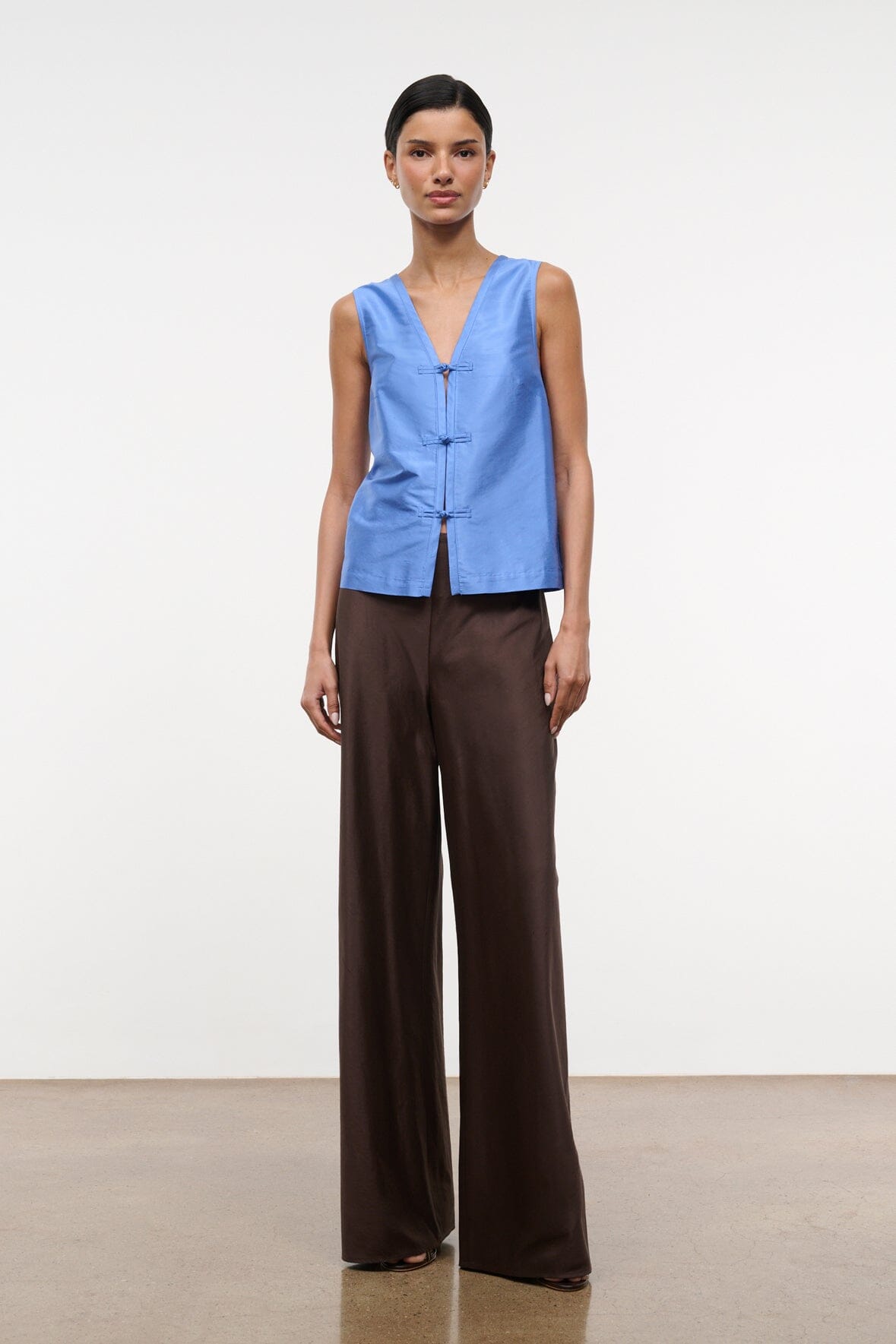 Sami Silk Top Coast | STAUD Great Value