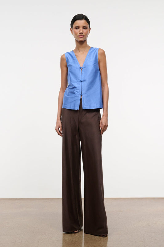 Sami Silk Top Coast | STAUD Great Value