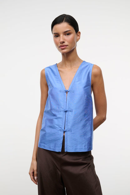 Sami Silk Top Coast | STAUD Great Value