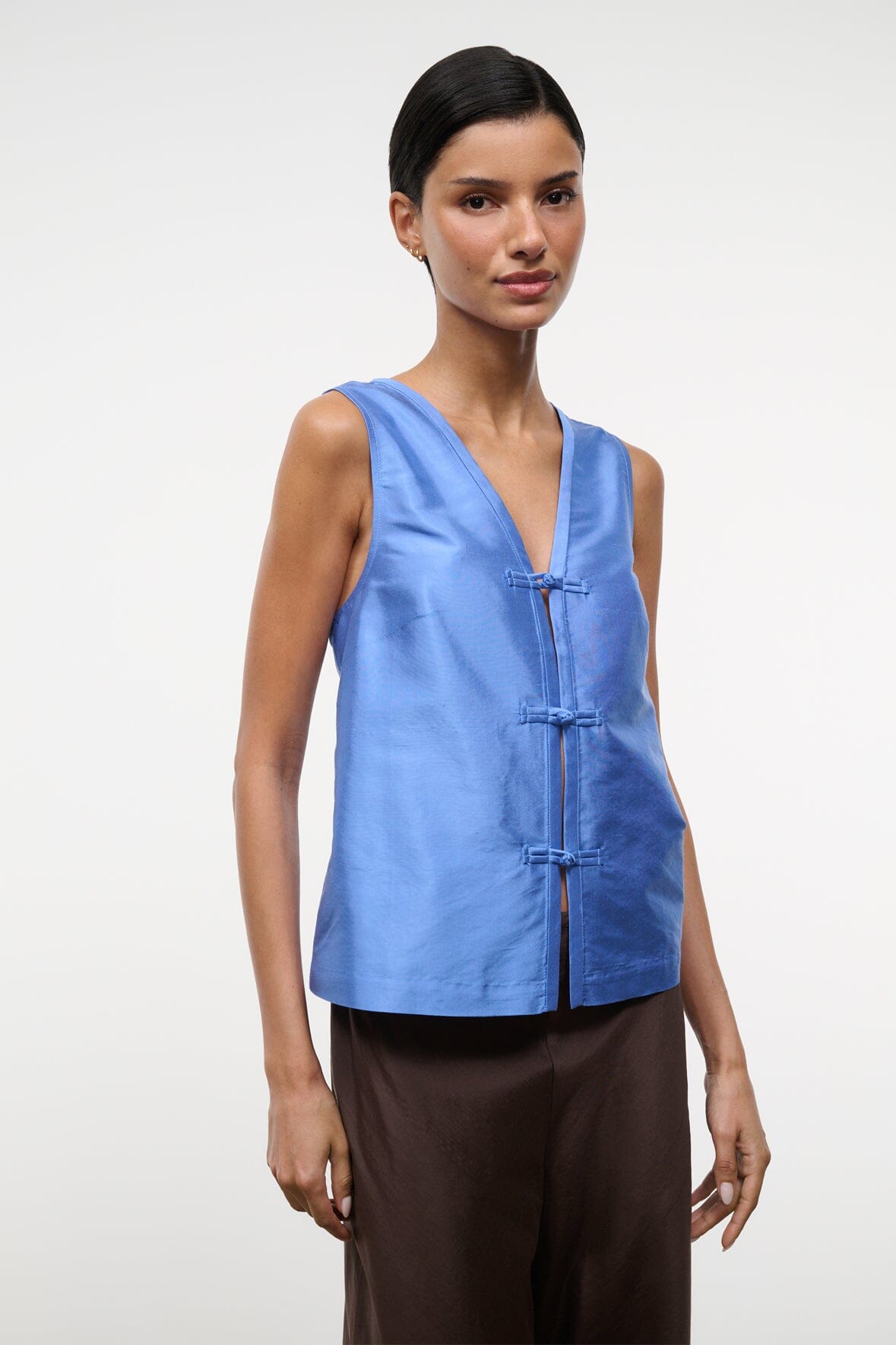 Sami Silk Top Coast | STAUD Great Value