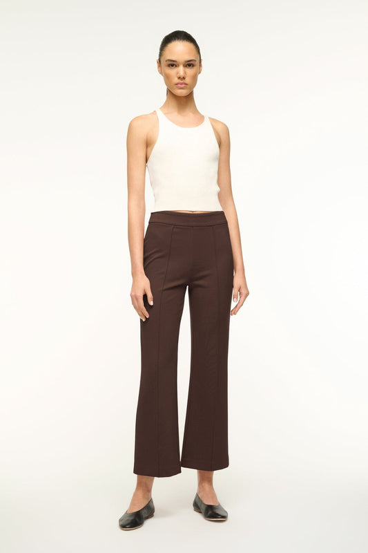 Knack Pant Dark Chocolate | STAUD Essential