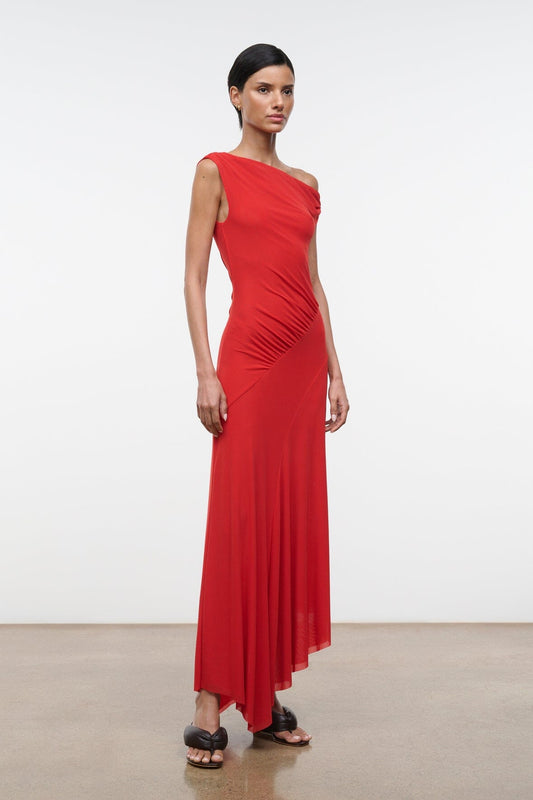 Amaris Dress Tomato | STAUD Everyday