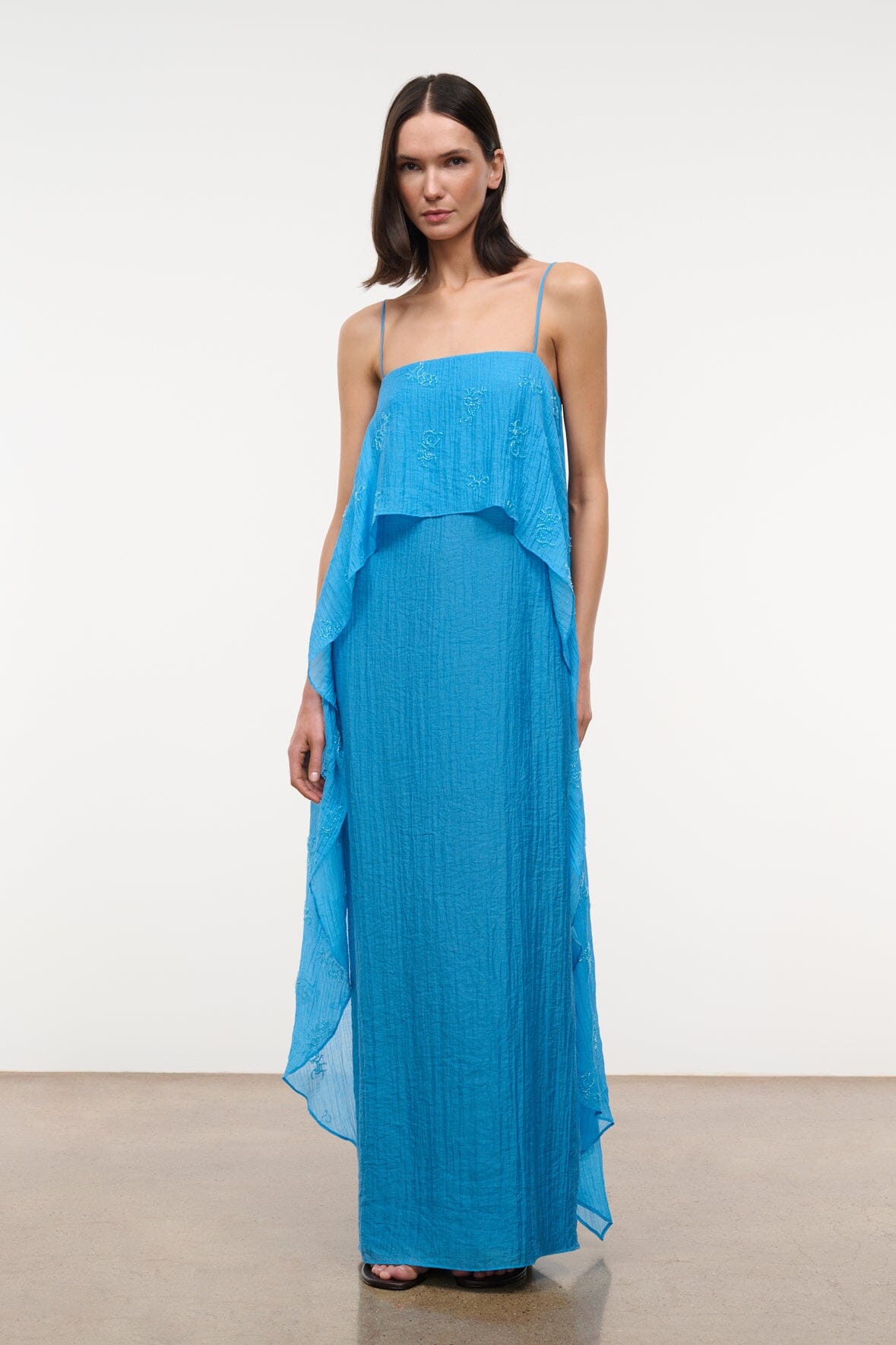 Valencia Dress Pacific | STAUD Premium