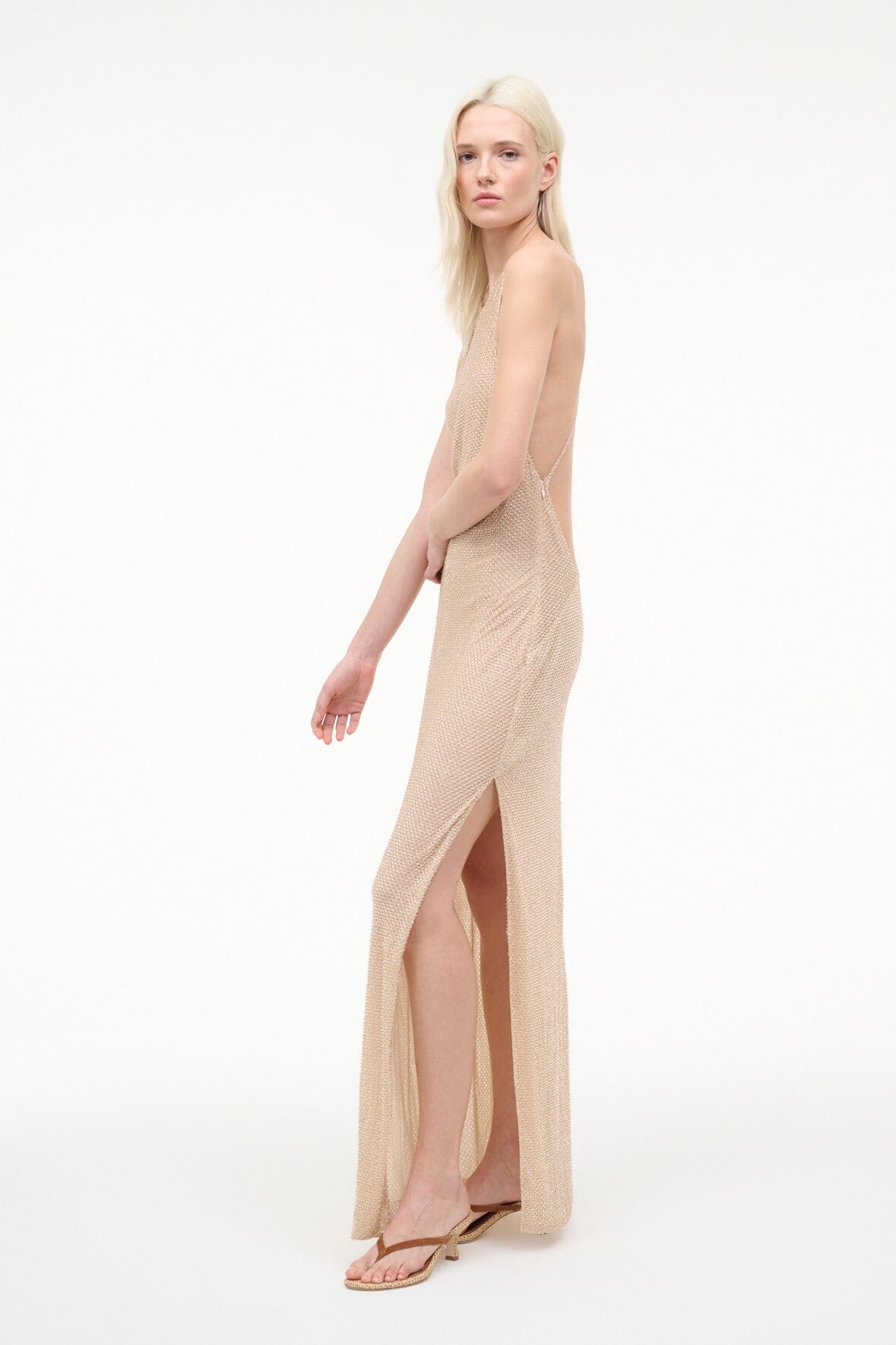 Rhea Dress Champagne | STAUD Best Seller