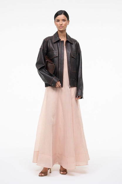 Gustav Dress Fawn | STAUD Essential