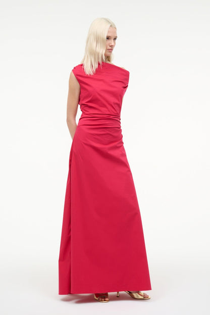 Phare Maxi Dress Cherry | STAUD Popular