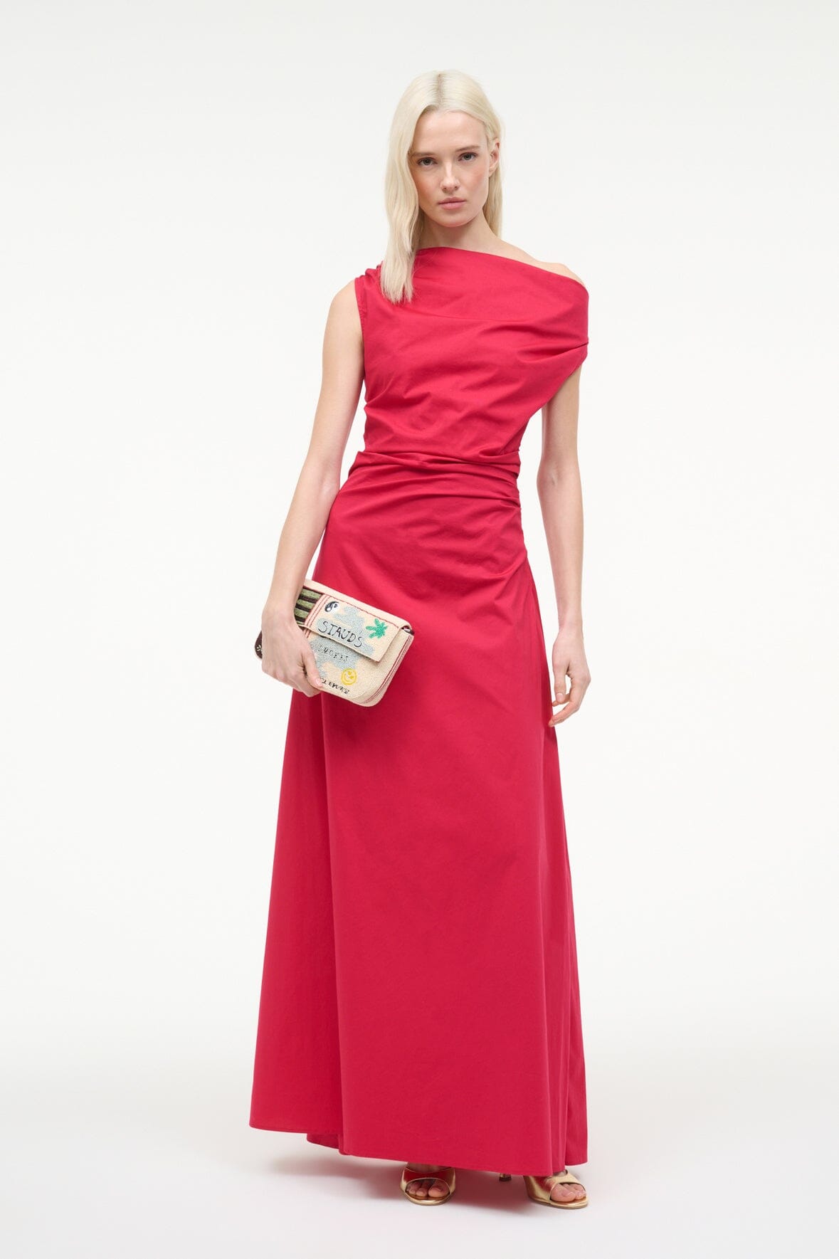 Phare Maxi Dress Cherry | STAUD Popular